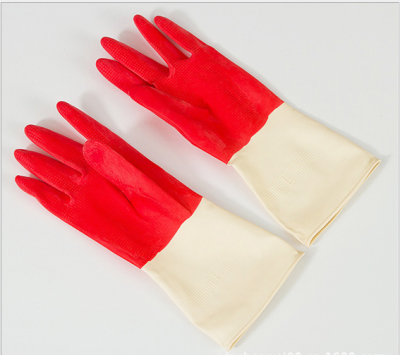 Red and White Two-Color High Quality Beef Tendon Gloves, Boutique Household Gloves, Gloves Latex Gloves