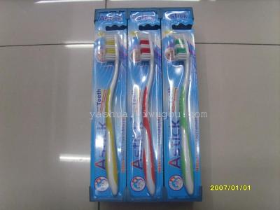 819 Foreign Trade Toothbrush a Box of 12 PCs Socket Medium Hair Toothbrush