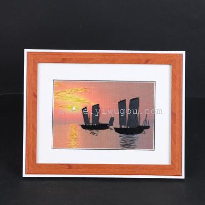 Sunset Embroidery Farmer Painting Factory Direct Sale