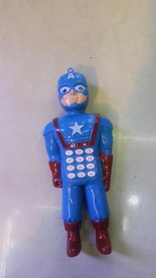 Captain America cartoon cell phone.