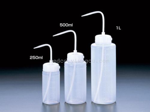 mk09-646 laboratory chemical washing bottle multi-color cleaning bottle pointed mouth plastic elbow washing bottle