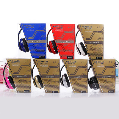 Direct manufacturers LED headset Bluetooth headset wireless subwoofer radio card support