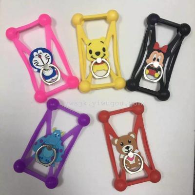 Silicone Universal Phone Case Ring Cartoon Doll Bracket New Universal Phone Case