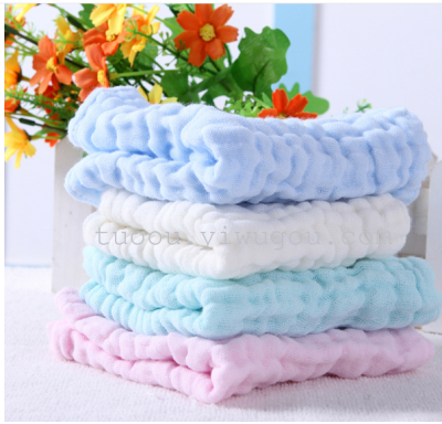  cotton plain elastic bubble Tong baby square absorbent antibacterial  breathable quick - drying 