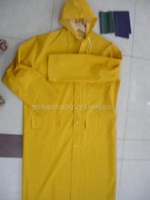 Rubber-fabric waterproof raincoat factory direct offset increased coat