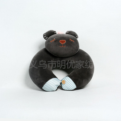 Cute Cartoon Nano-foam particle Anion U-shaped neck pillow