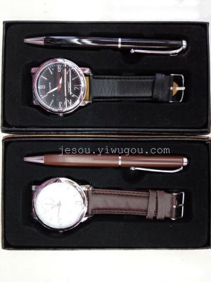 Business men's watches Pen Set 2016 Guangdong Tengis gift set JESOU