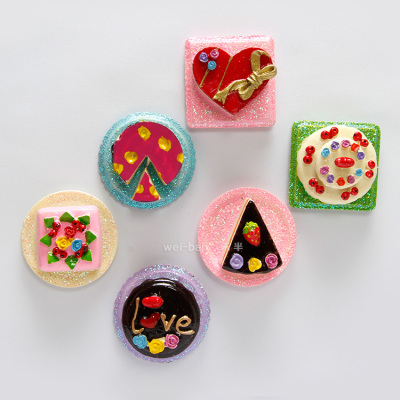 South Korea simulation cake resin refrigerator magnet development