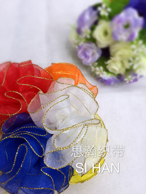 Gold ribbon garland series fringe festivals Lahua wedding decoration factory direct colors