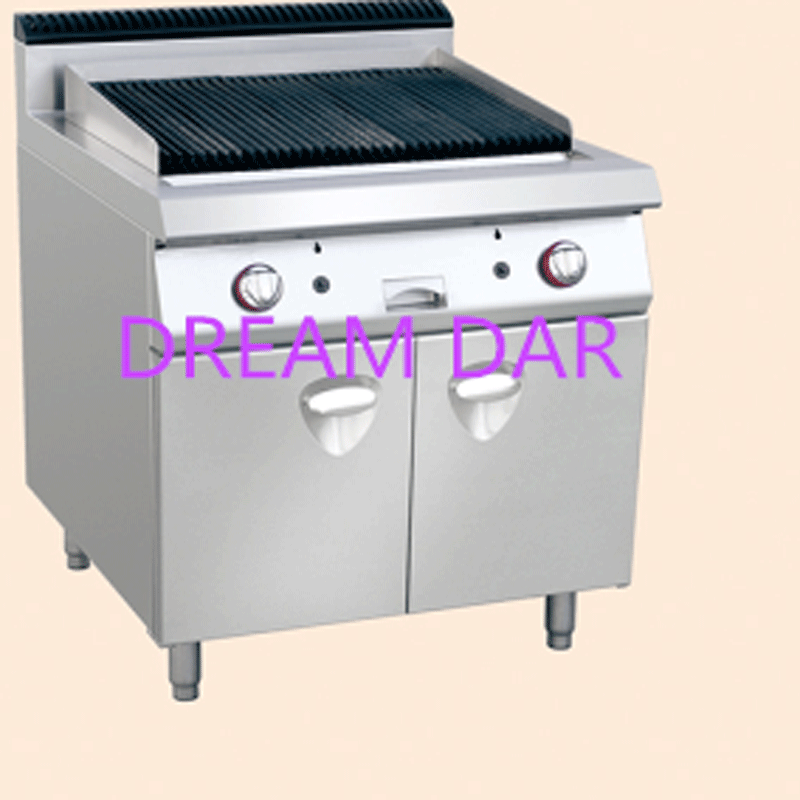 Gas  L AVA  rock Chargrill with cabinet