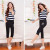 Summer sports pants seven female cotton knitted rib shorts