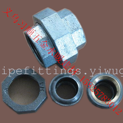 Malleable iron plumbing and heating pipe fittings -- union
