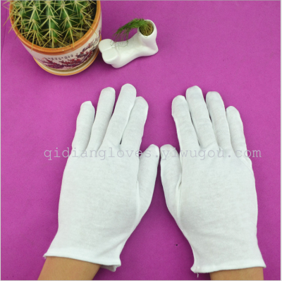 Cotton gloves thick jersey gloves etiquette driver gloves work gloves protective gloves