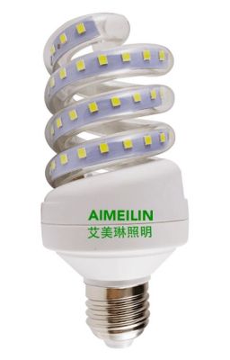 LED corn light LED energy-saving lamp spiral glass energy saving lamp 12W