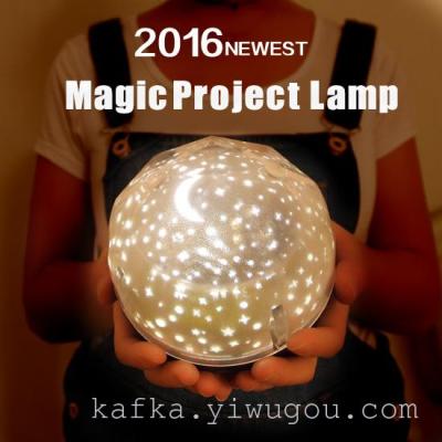 Magic diamond projection lamp full Star Projector USB rotating star Master Nightlight