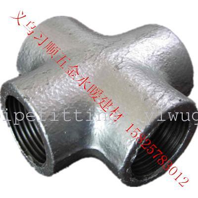 galvanized iron pipe fittings  ,cross , reducing cross