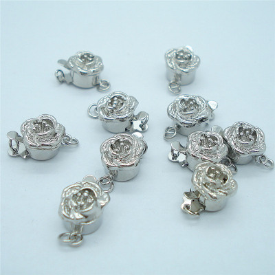 925 rose pearl necklace jewelry accessories hands Cha sheet button