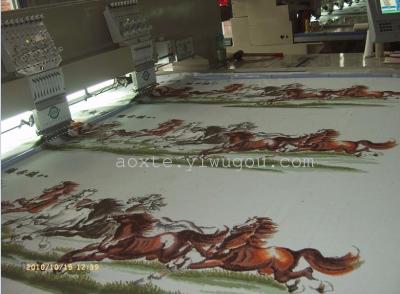 An Intelligent cross-Stitch embroidery machine side Wall Painting Su Embroidery Wide Format painting Special embroidery machine