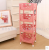 Plastic wheeled mobile to receive The kitchen bedroom living room tidy Multilayer shelf