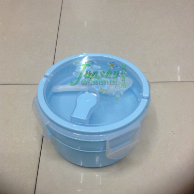 Portable bento box double plastic lunch box Lunchbox