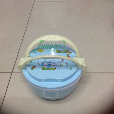 Portable cassette plastic circular lunch box lunch boxes.