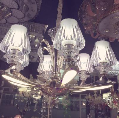 Manufacturers selling 6 zinc alloy glass lamp head lamp LED lamp lamp chandelier living room restaurant