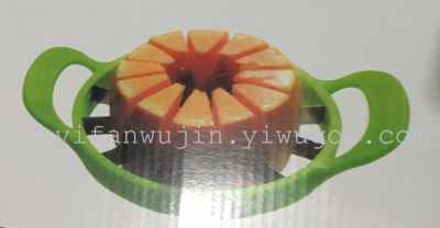 Stainless steel material environmental protection plastic handle multi function fruit slice watermelon cut