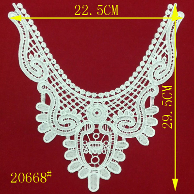 Water soluble embroidery lace collar Brooch milk silk lace clothing accessories