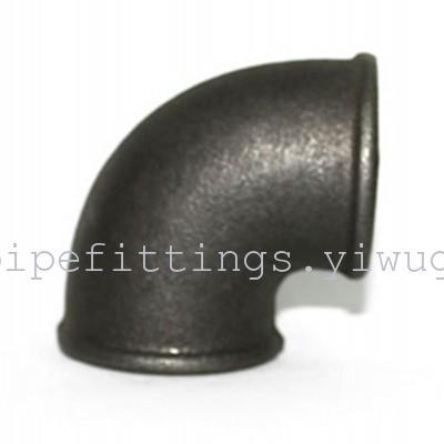 90 degree black  elbow galvanized iron pipe fittings 