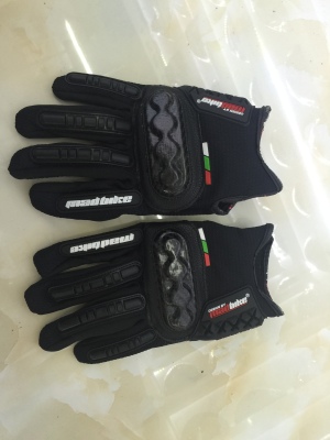 Motorcycle racing gloves