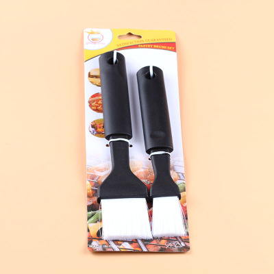 Baking tool grilling brush oil brush long handle high temperature resistant silicone cooking brush easy to clean 2 pieces