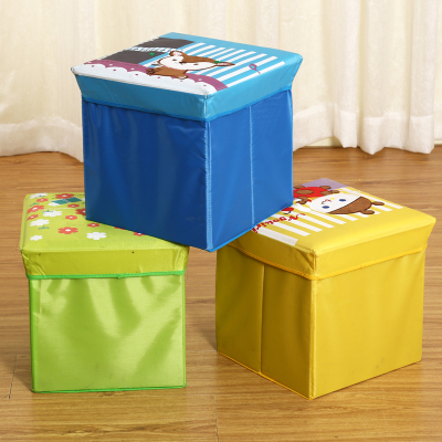 Lai Ge home exquisite embroidery square stool cartoon version of 30X30X30