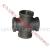 factory direct  cross side black pieces galvanized pipe fittings