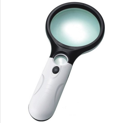  supplier three pairs of glasses and two small glasses with a lamp and a magnifying glass to read plastic magnifier