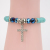 2016 Yiwu factory hand decorated Turquoise Bracelet female Cross Bracelet