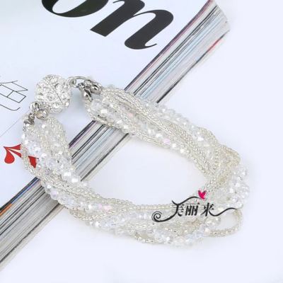 Beaded bracelet Europe and the United States exaggerated personality multi-layer bracelet jewelry factory outlets