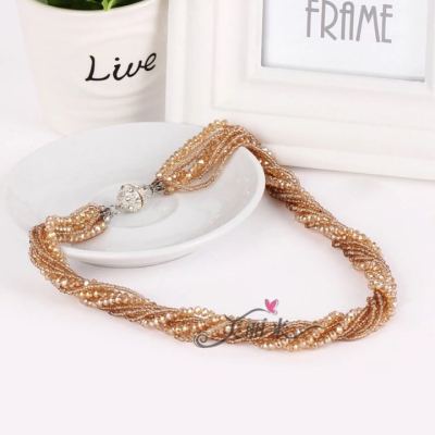 2017 new Crystal Necklace sweater chain factory outlet