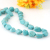 [Italy] Coral Bay natural turquoise necklace shaped stone Turquoise Necklace factory direct