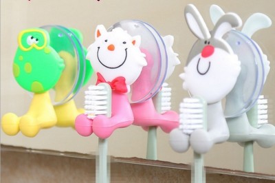 Direct Supply Creative Cartoon Animal Toothbrush Holders Animal Suction Cup Cute Toothbrush Holder Style Optional
