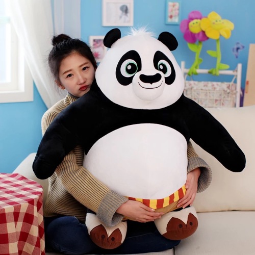 kung fu panda plush doll bao standing posture panda doll pendant plush doll grasping machine doll lesser panda
