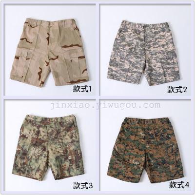 Outdoor camouflage pants shorts uniforms overalls loose beach pants