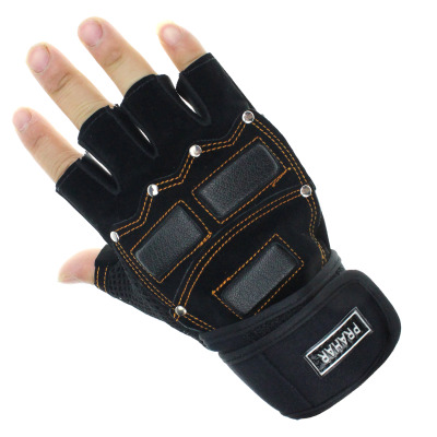2016 new half finger sport glove liuding big bid protection body weight dumbbell locomotive half finger glove