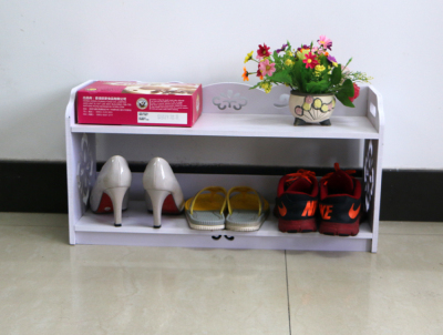 Creative shoe racks are European style hollow dust carved entrance shoe multilayer storage rack