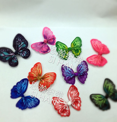 2016 new thread children sweet princess colorful butterfly hairpin spot sale of color 10 color