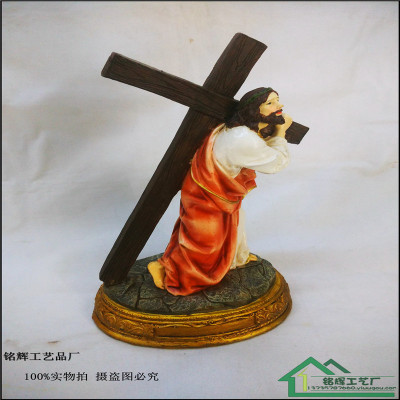 Resin cross Christian Catholic Cross desktop ornaments design customized logo