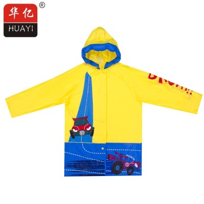Factory direct new cartoon nonpoisonous and tasteless green candy color children's rainwear specials wholesale supply