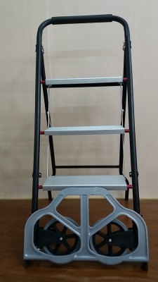 Factory direct sale , dual purpose aluminum trolley- ladder