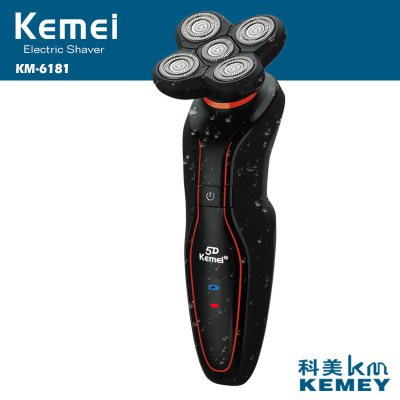 Factory direct Kemei KM-6181 body wash five knife head razor wholesale razor