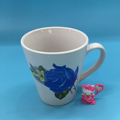 Rose ceramic cup milk cup