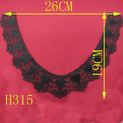 Collar Brooch accessories polyester fabric lace embroidery solution